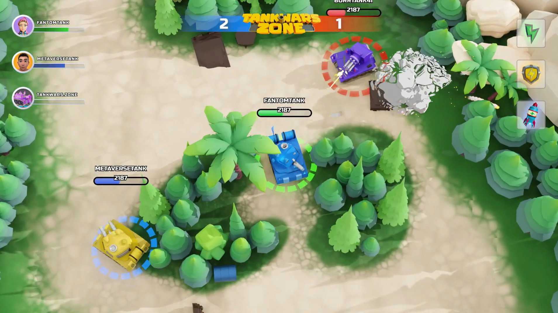 game image from Tank Wars Zone