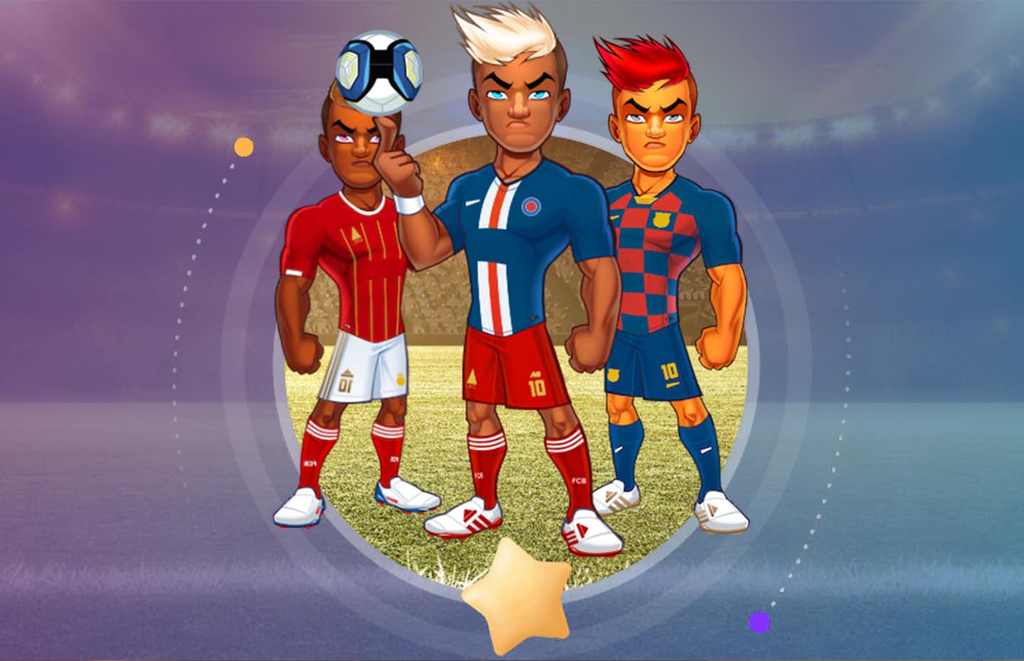 background image of NFT Soccer Games
